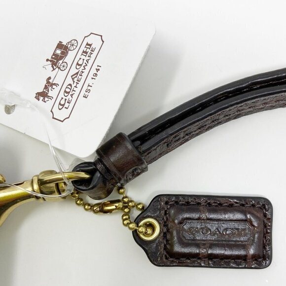 COACH | Madison Embossed Crocodile Leather Medium Wristlet NWT - Picture 9 of 13